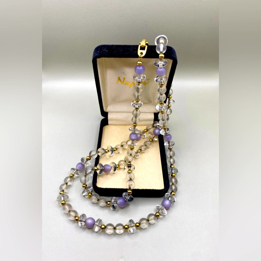 Napier Vintage Necklace with Plastic Beads
